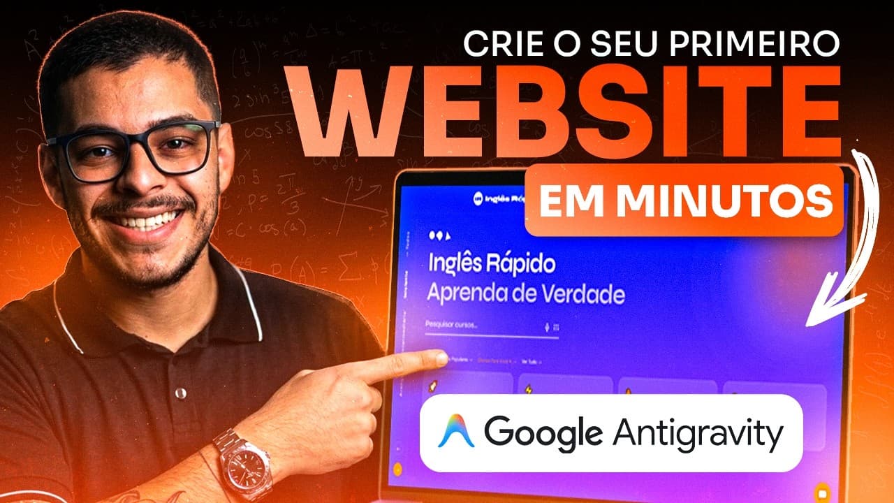 Antigravity: Crie Seu Site Profissional em 6 Minutos